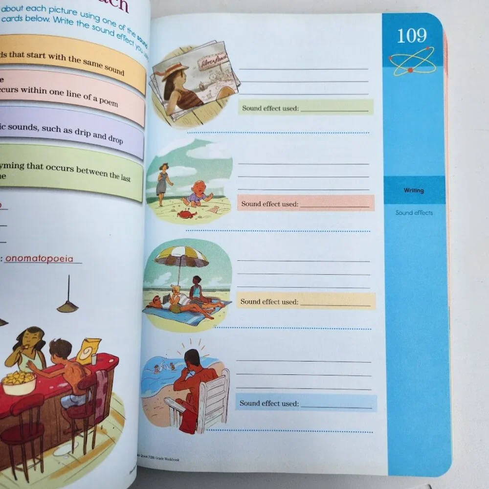 NEW Brain Quest Workbook Grade 5 Activity Book 5th 9780761182788 Workbook School